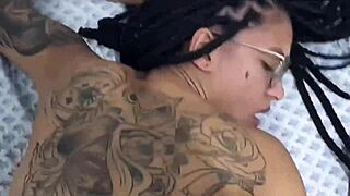 Insane sex session with a limitless whore featuring tattooed performers