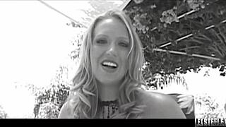 Amanda Bell, a natural beauty, gives a deep and rough blowjob to Lex Steele's huge black cock