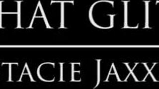 Stacie Jaxxx shines in a glittery domination and oral sex video