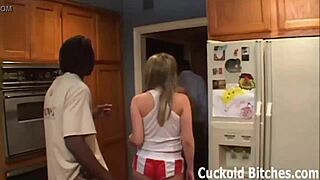 POV of a gay man receiving his partner's cum after BDSM sex