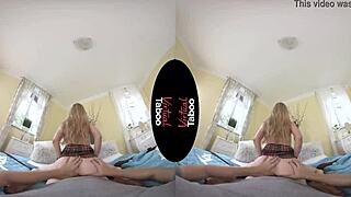 Homework made sexy: Virtual taboo encounter with big tits and shaved pussy