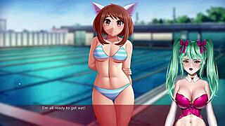 Tuition academy Hentai game stream with a sexy Hentai camgirl