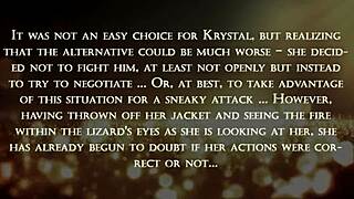 Cartoon parody of the legend of Krystal - Act 2 - Initial encounter with an adversary
