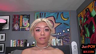 POV video of a nympho girl getting fucked in doggystyle by a well-endowed partner