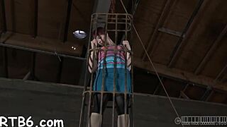 Squirting sensation in her tight ass gets punished