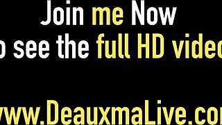 Deauxma's self-pleasure journey: Ass worship and anal exploration