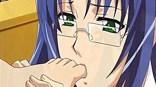 Animated foot fetish video with hentai girls