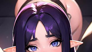 Mischievous anime girls eagerly receive your semen like honey in this compilation