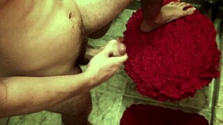 Sneaky peeking turns into hot gay action in the restroom