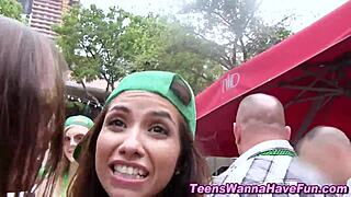 Amateur teen gets hardcore jizzed in stunning HD