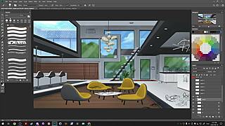 Handdrawn visuals in Summertime Saga game by darkcookie on Picarto