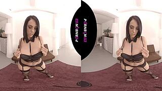 Experience the seductive Katrina Breno in VR: a hot Latina Uruguayan goddess in action
