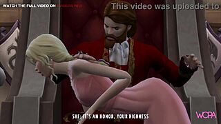 Cartoon wife atones for her husband's misdeeds by pleasuring the powerful king - Part 1