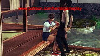 Sakura's erotic sf cosplay adventure in animated hentai gameplay