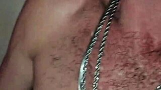 Amateur gay anal scene with firefighters in the background through sheer walls