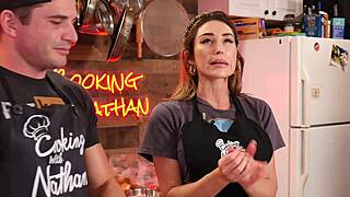 Christiana Cinn's job at a bikini bar and her interview in the adult industry.