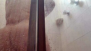 Straight amateur video with a big ass stepmother in the shower