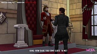 The wife of a notorious crook has to satisfy the King’s sexual desires in this animated porn.