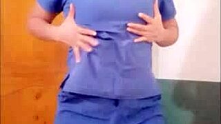 Hot nurse on duty: Steamy doctor’s room scene with social media tease