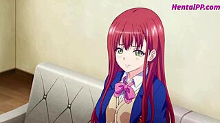 Redhead teen gets drilled by teacher in classroom - hentai