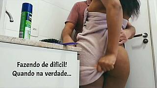 Latina beauty gets oral sex from uncle in quarantine