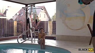 Young black4k beauty gets some action during her house arrest