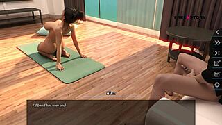 Alex's steamy yoga spying turns into hard cock play
