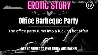 Erotic audio story: Office barbecue party