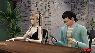 Marie Rose's naughty rendezvous with her friends in 3D