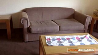Hot African lesbians enjoy sex and heavy fingering