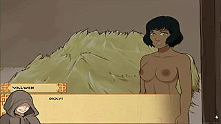 Animated porn game with ecchi elements and hot blow job scenes