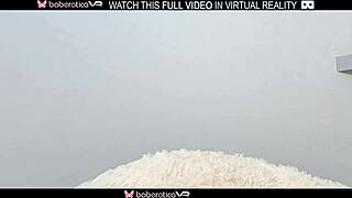 Blonde bombshell's solo session in VR for your pleasure