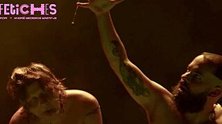 Amateur gay fetish film with old stars and golden shower scenes