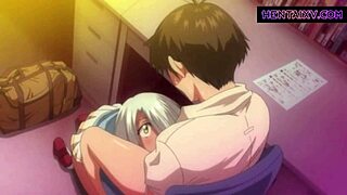 18-year-old MILF from Japan gets it hard in this hentai with deepthroat and creampie action