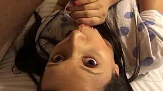 Tommy Knoxx gets a deep throat job from Lily Fox while he is on the bottom