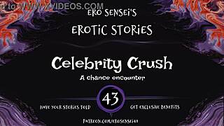 ASMR erotic audio for women with a celebrity crush theme