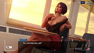 Beautiful anime game with a hot massage and a happy ending