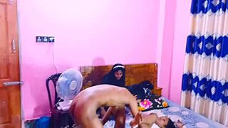 Naked teens get their asses pounded in a group session