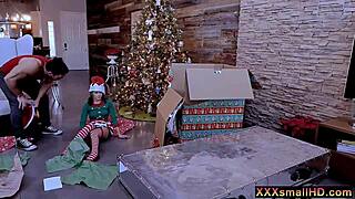 Xs girls get naughty on Christmas with a fucking doll