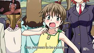 Young twin girls enjoy uncut hentai with English subtitles