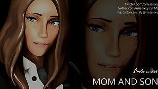 Dirty talking MILF and stepson in erotic audio porn