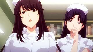 Big cock cumshot in Sakusei byoutou the animation