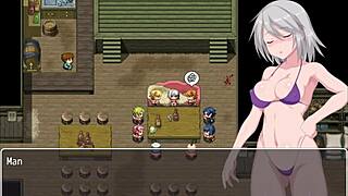 Outdoor anime porn with humiliation and exhibition in the town of Labyrinth