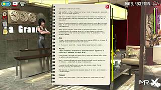 Hentai game featuring toilet tryst with insertion play