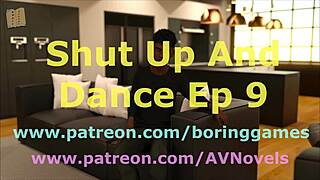 Walkthrough of the adult game Shut up and Dance 9 with a MILF brunette