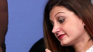 British femdoms compete with handjobs in a group session