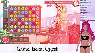 Vtuber Lewdneko continues her adventure in the game Isekai Quest
