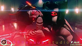 Compilation of 3D animated hentai videos with squirting and tit play