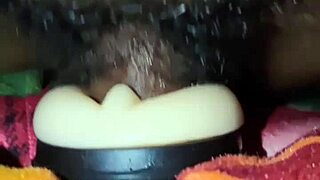 A Malayali boy fucking a rubber pussy