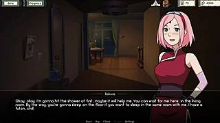 Sakura's steamy solo session in Naruto: Kunoichi Trainer